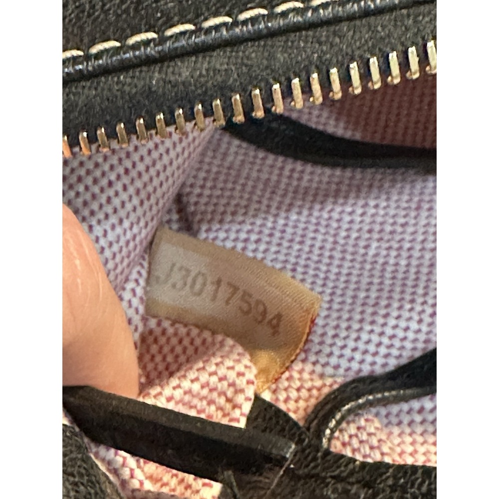 Vintage Dooney & Bourke Saffiano Letter Carrier Black - Picture 5 of 7